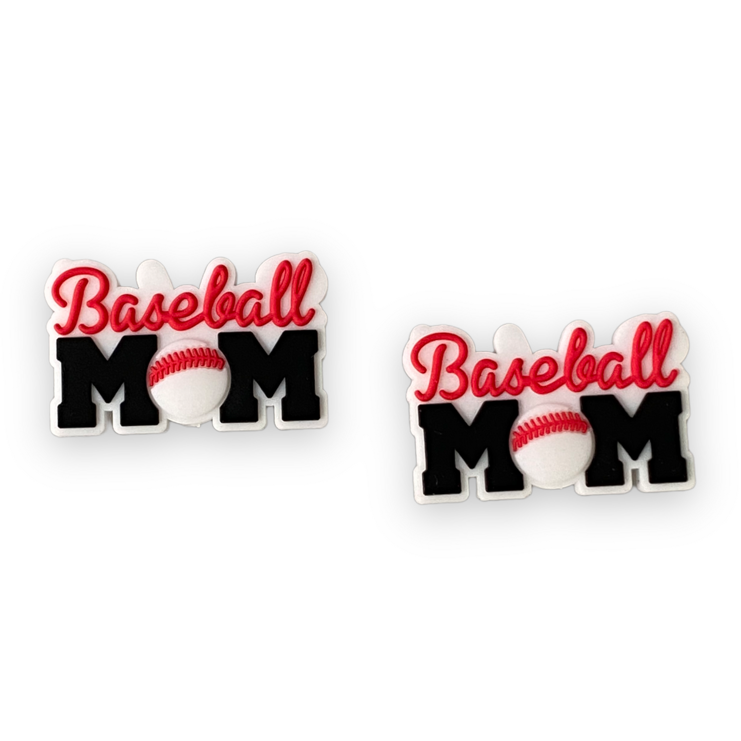 X236 -  Baseball Mom Silicone (1 Count) Focal Bead