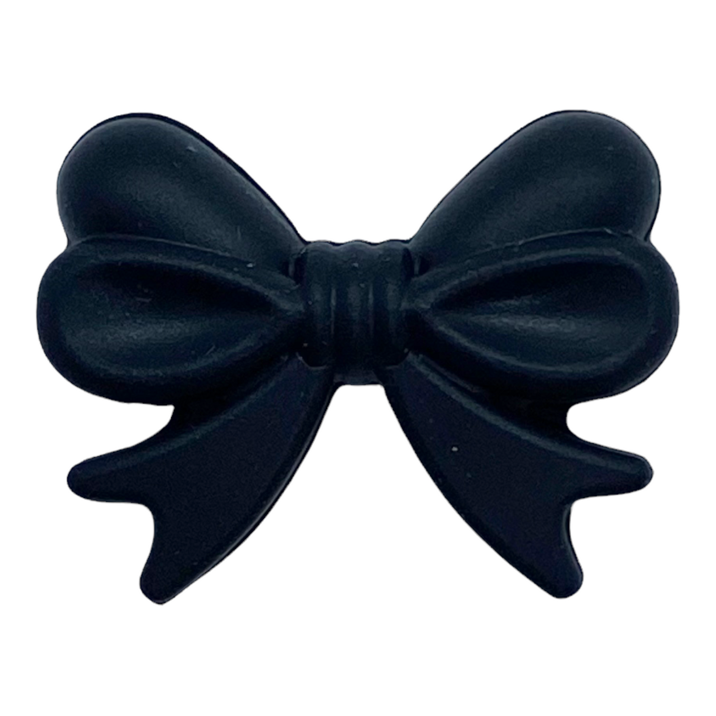 X109 - Black Bow Silicone (1 Count) Focal Bead