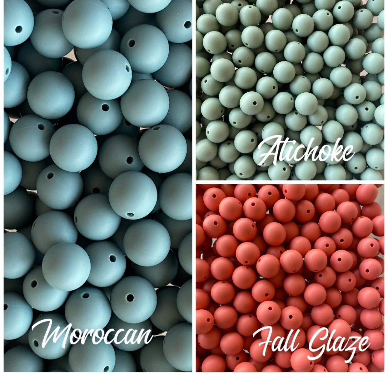 9mm "Round" Silicone  Beads