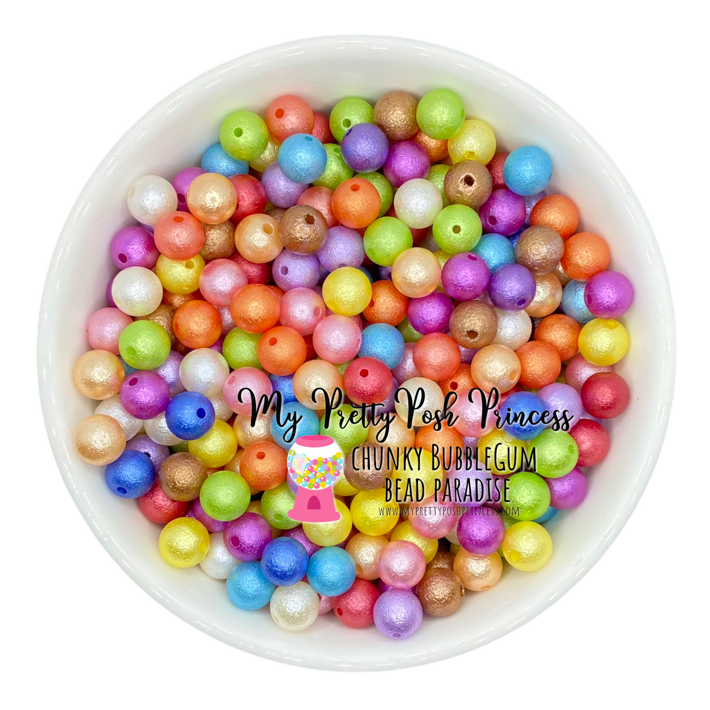 K- 562- 12mm Wrinkle Mixed  100 Count Beads