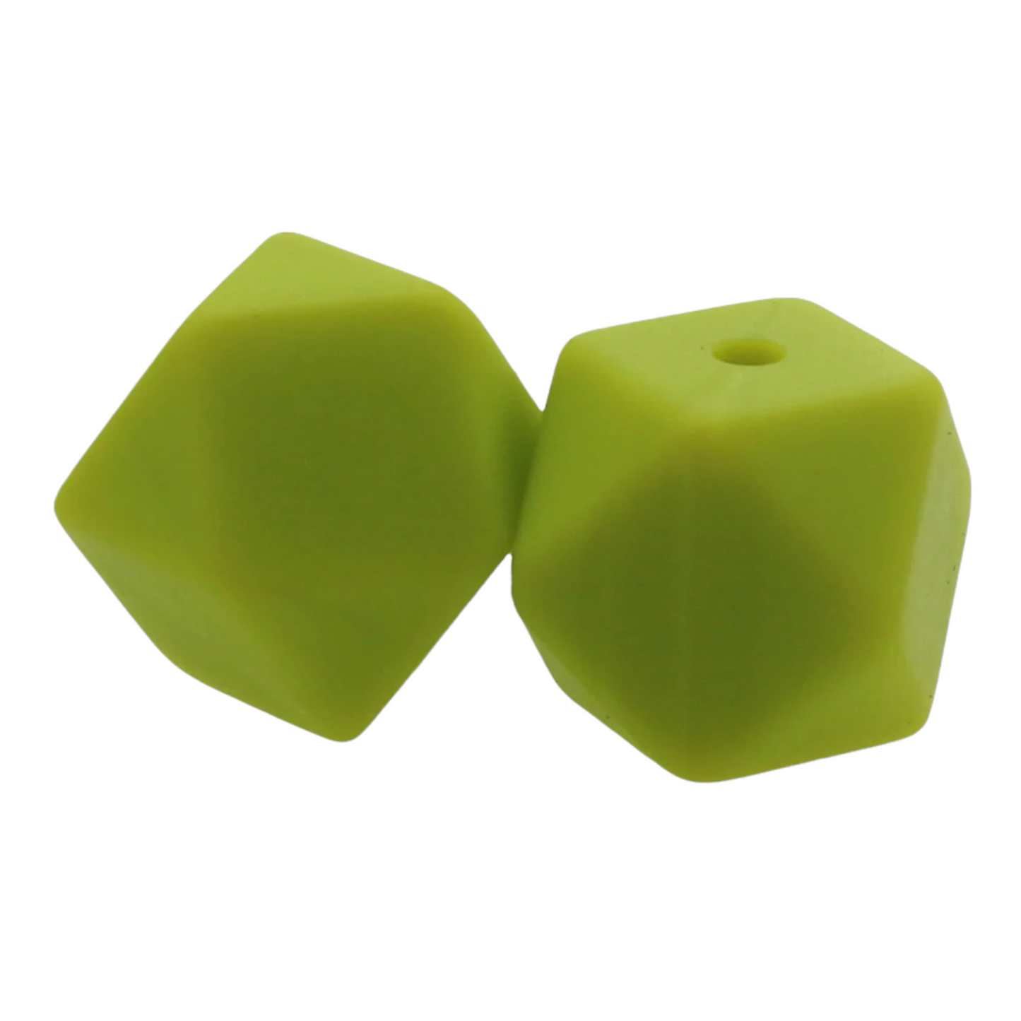 Hexagon (17mm)-  Silicone  Beads