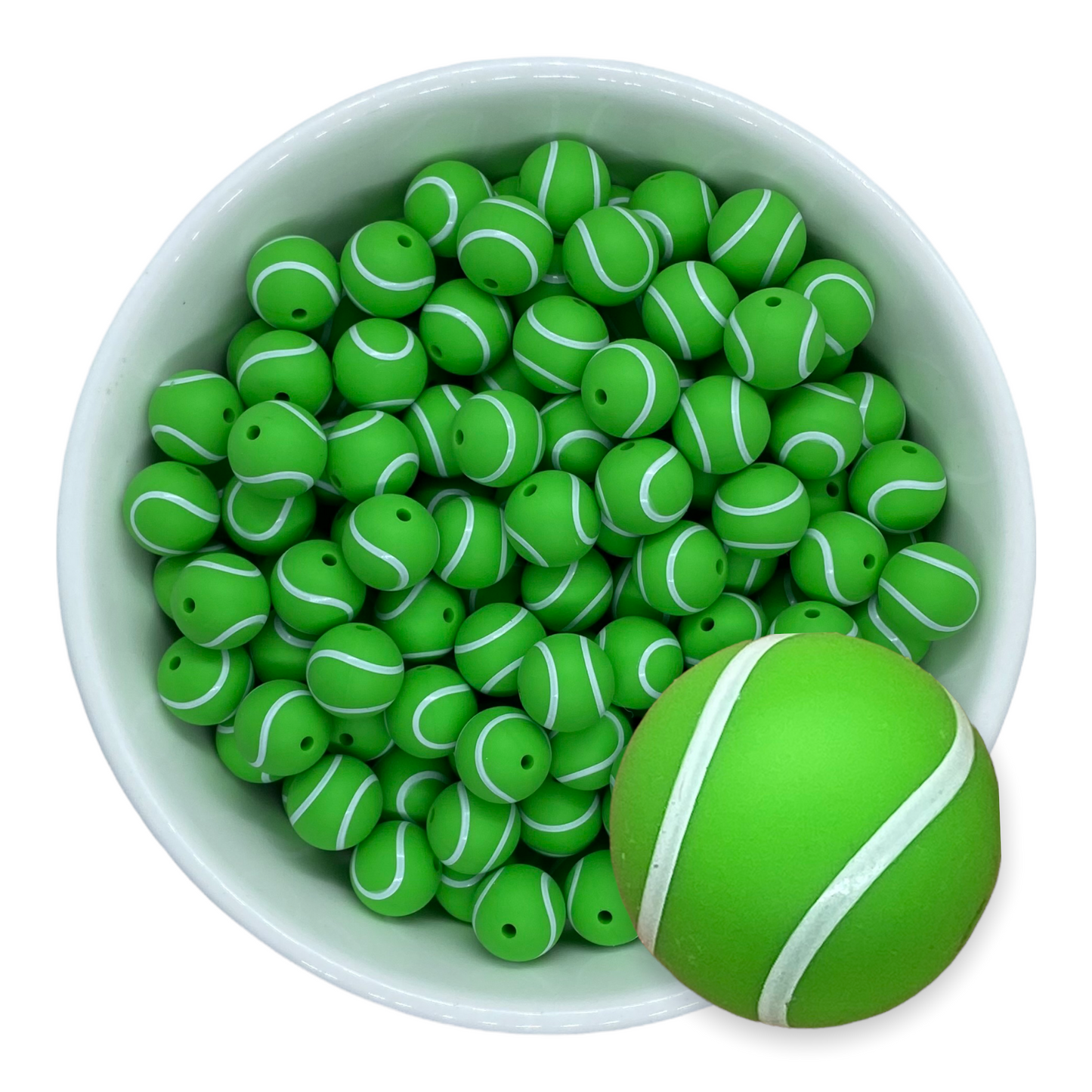 A-6050- 15mm “Tennis” Silicone Beads