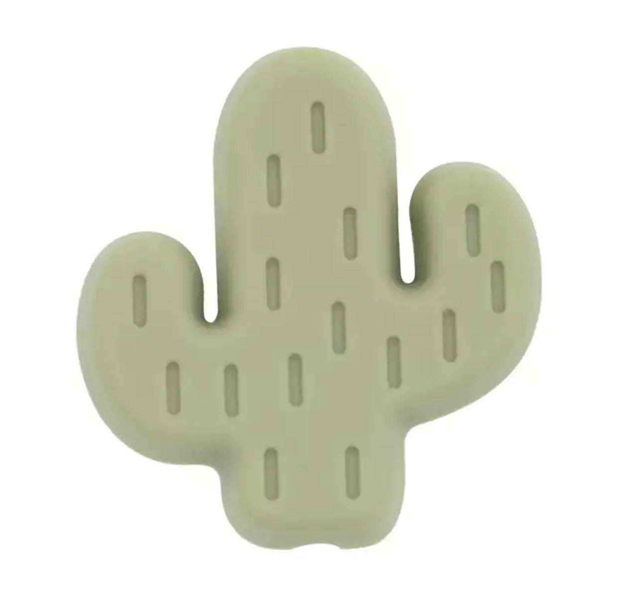 h979 - Light Green Cactus Bead Silicone(1 Count) Focal Beads