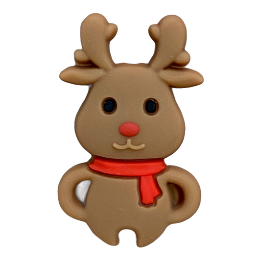 X83- Reindeer Focal (1 Count) Bead Silicone