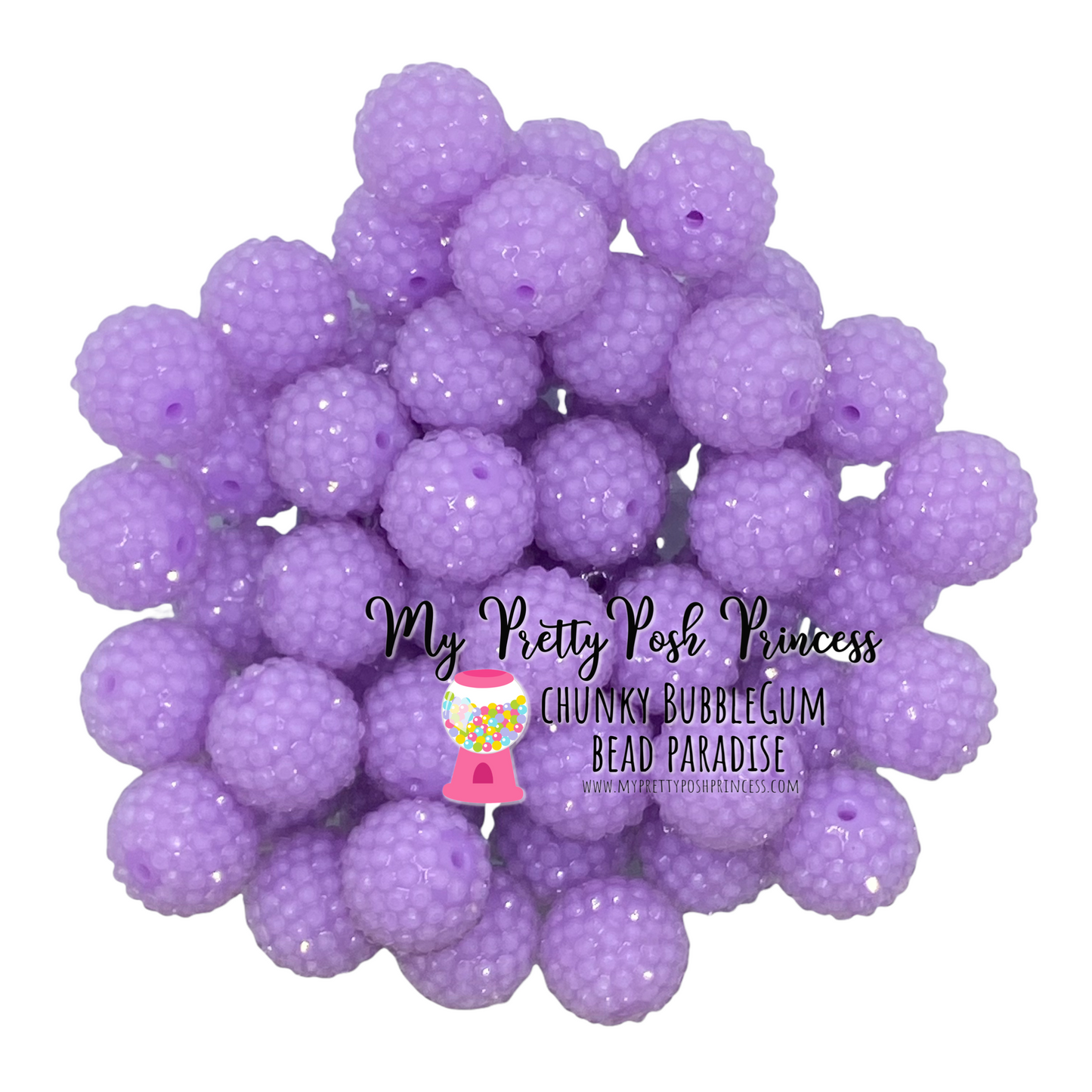 #1137 - R72- 20mm Lavender Jelly Rhinestone  Beads  (1 Count)