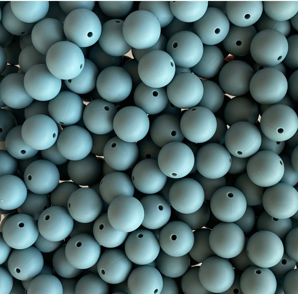 (19mm) "Round" Silicone  Beads