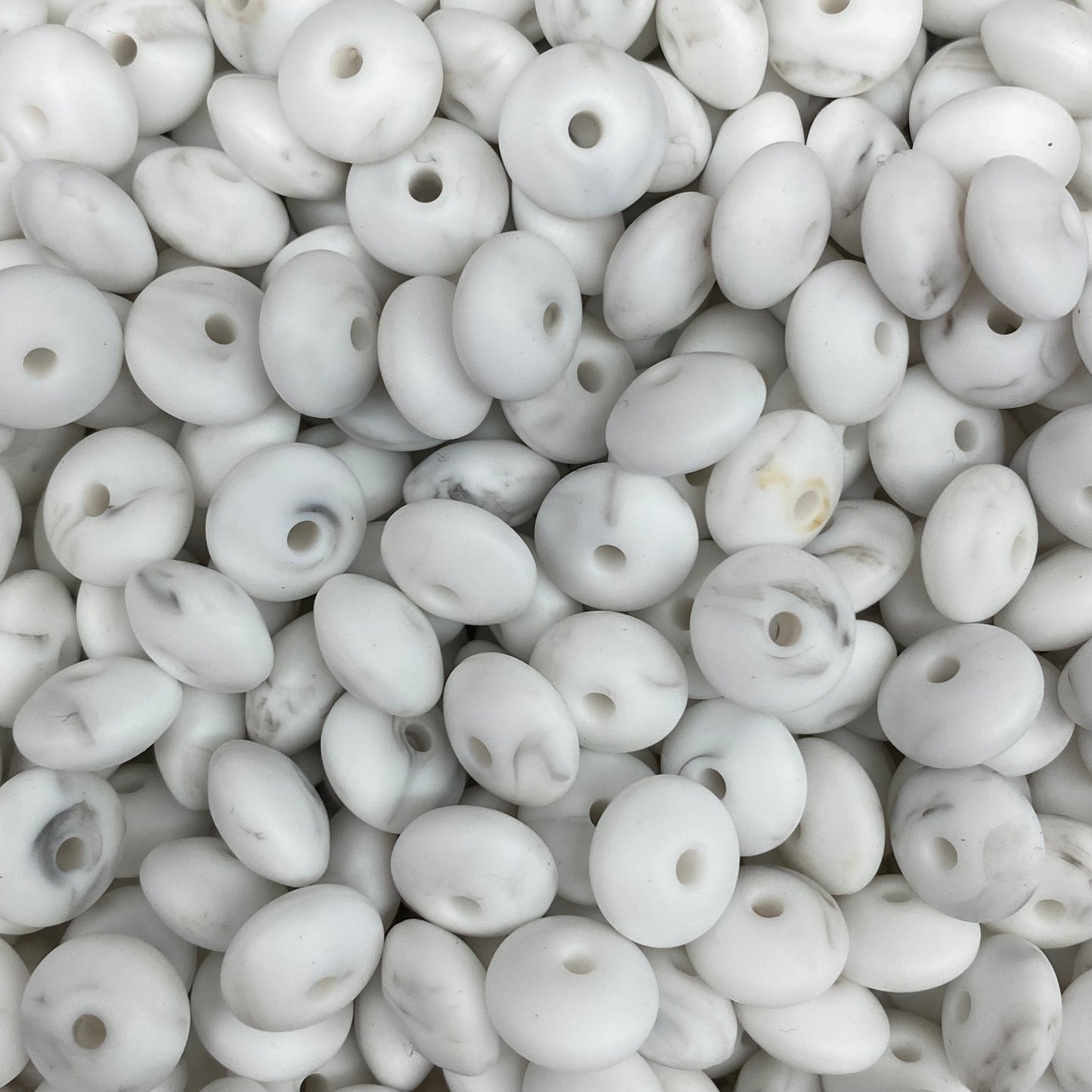 LENTIL- 12mm Silicone  Beads