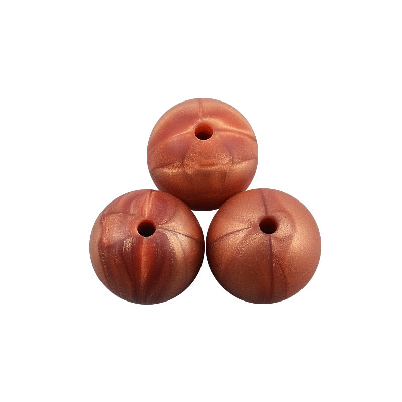 (19mm) "Round" Silicone  Beads