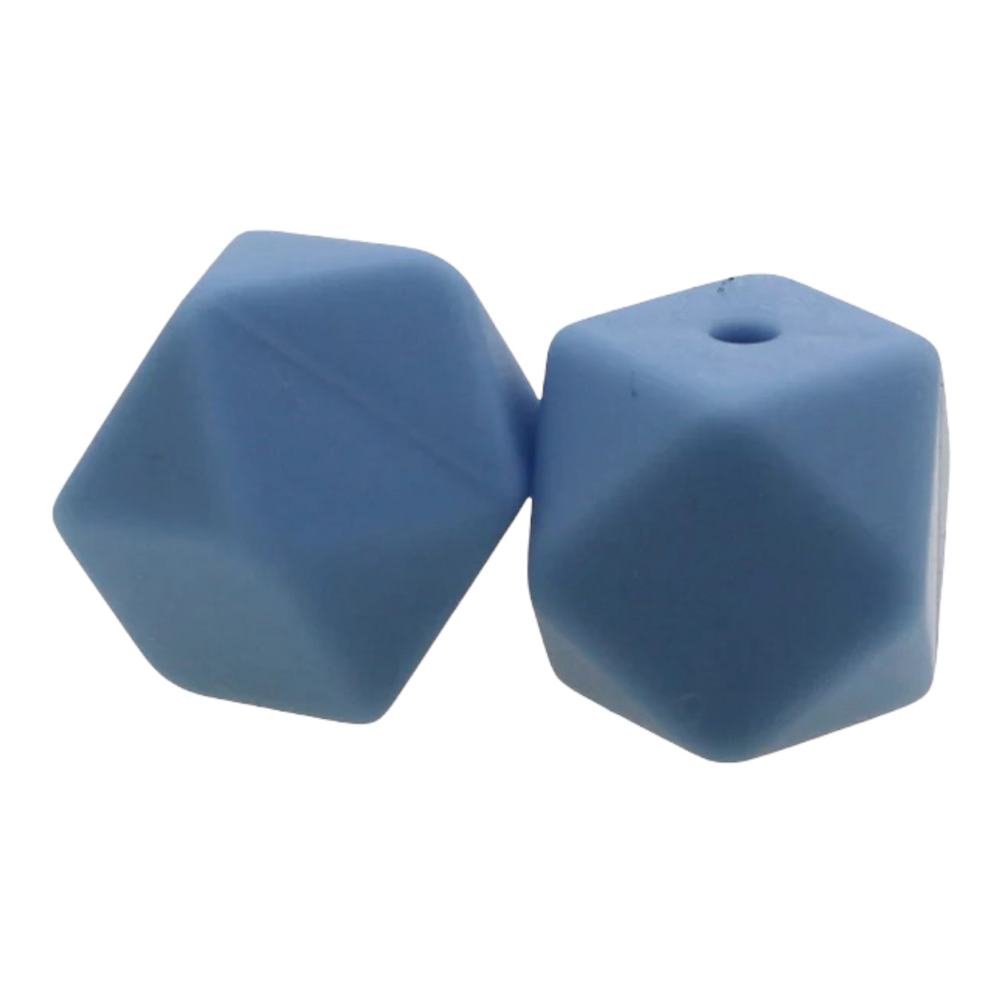 Hexagon-- 14mm-- Silicone  Beads