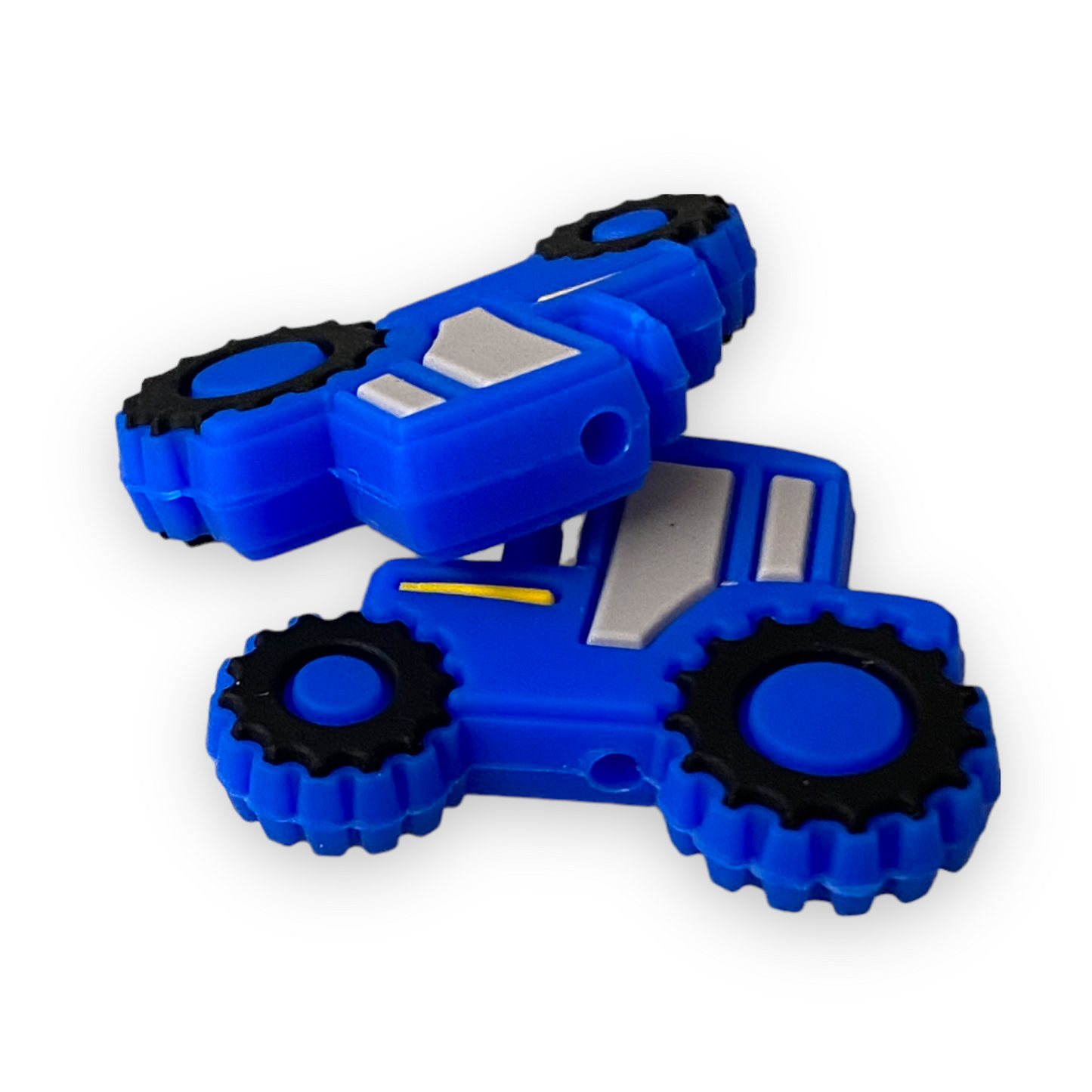 h1045  - “Blue Tractor ” BPA Free Focal Bead (1 Count)