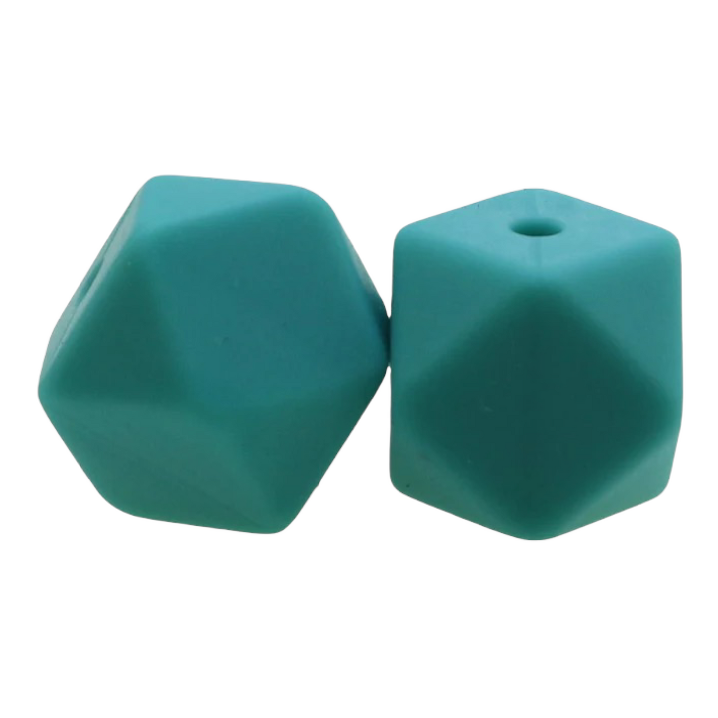 Hexagon-- 14mm-- Silicone  Beads