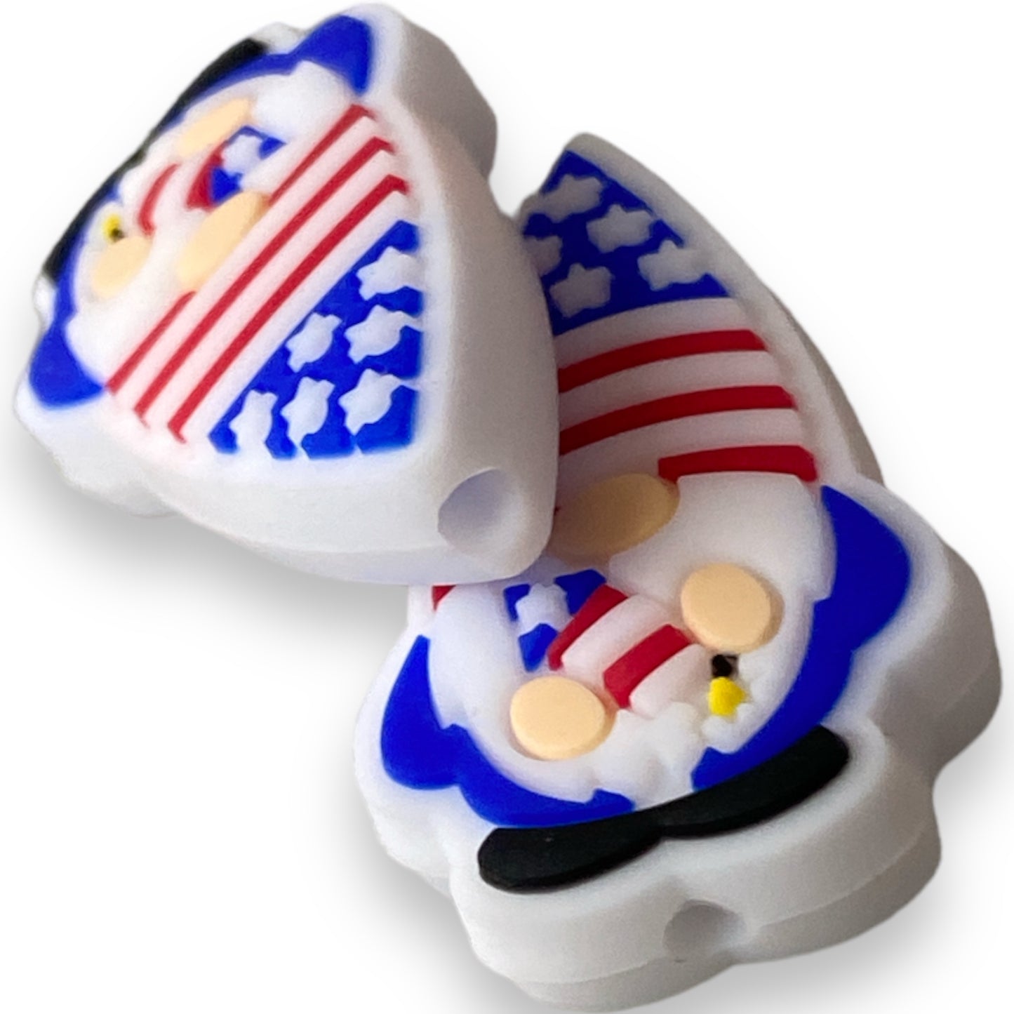 h874 - USA Gnome (MPPP Designed) Silicone Beads