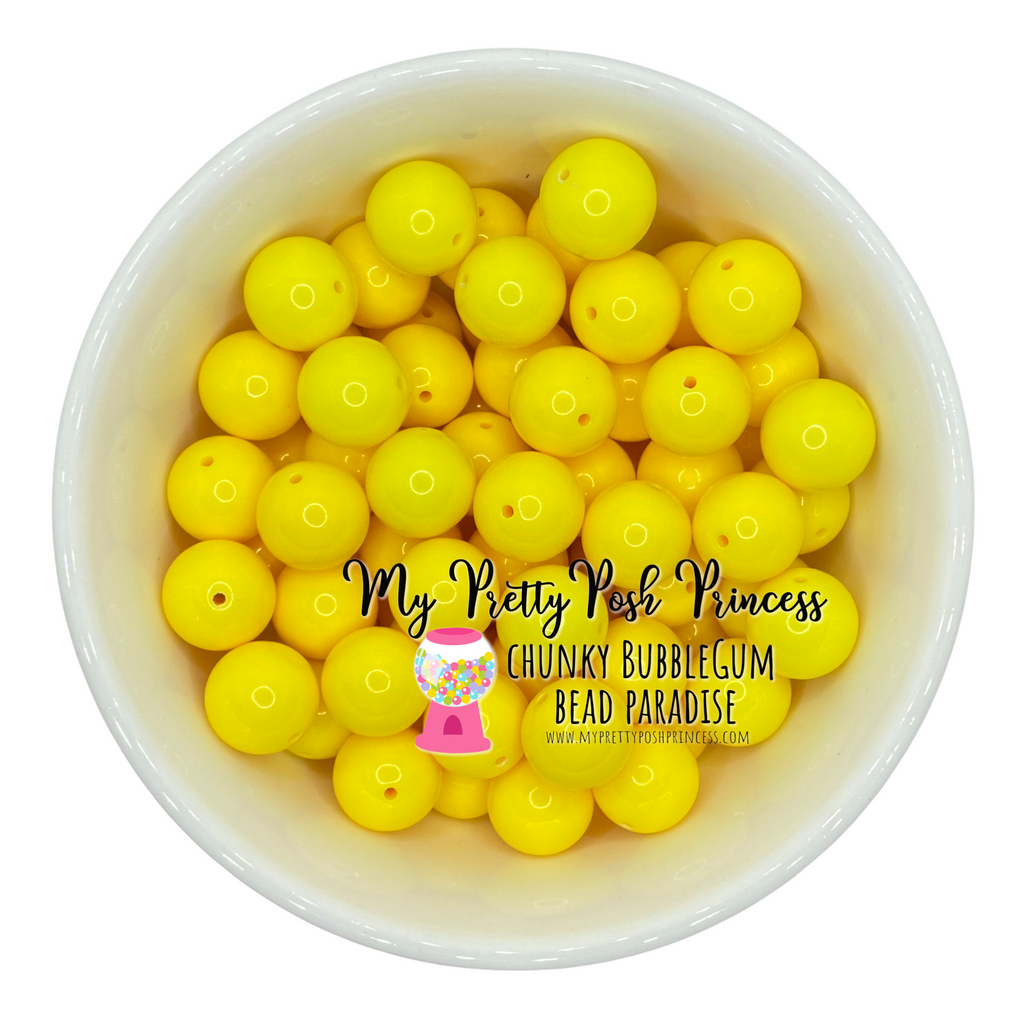 20mm Yellow Bulk Chunky Bead Mix – USA Silicone Bead Supply Princess Bead  Supply