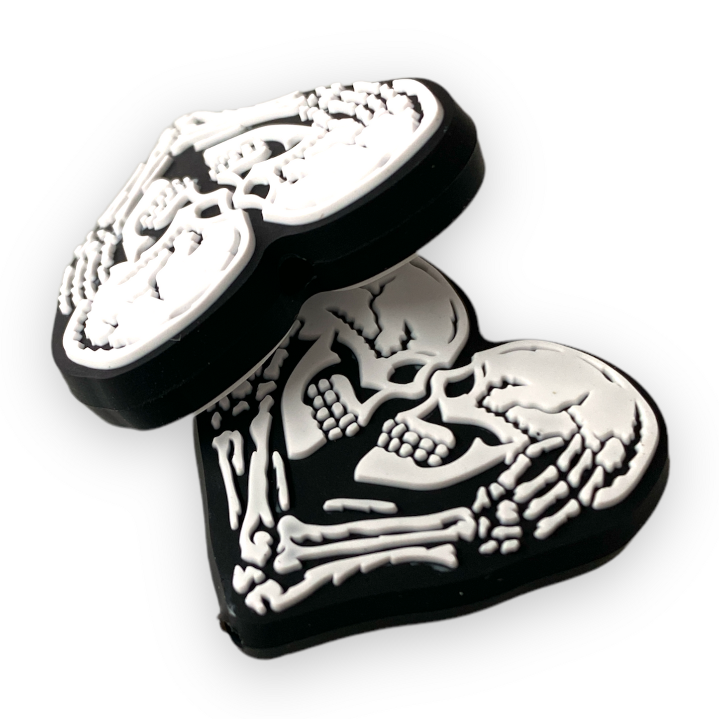 h802 -  “Till Death Do Us Part”   Silicone Focal Bead (1 Count)