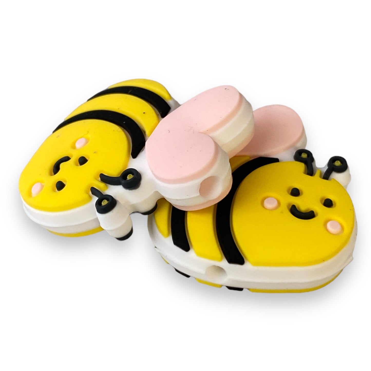 T366-  “Bee” Silicone Focal Bead (1 Count)