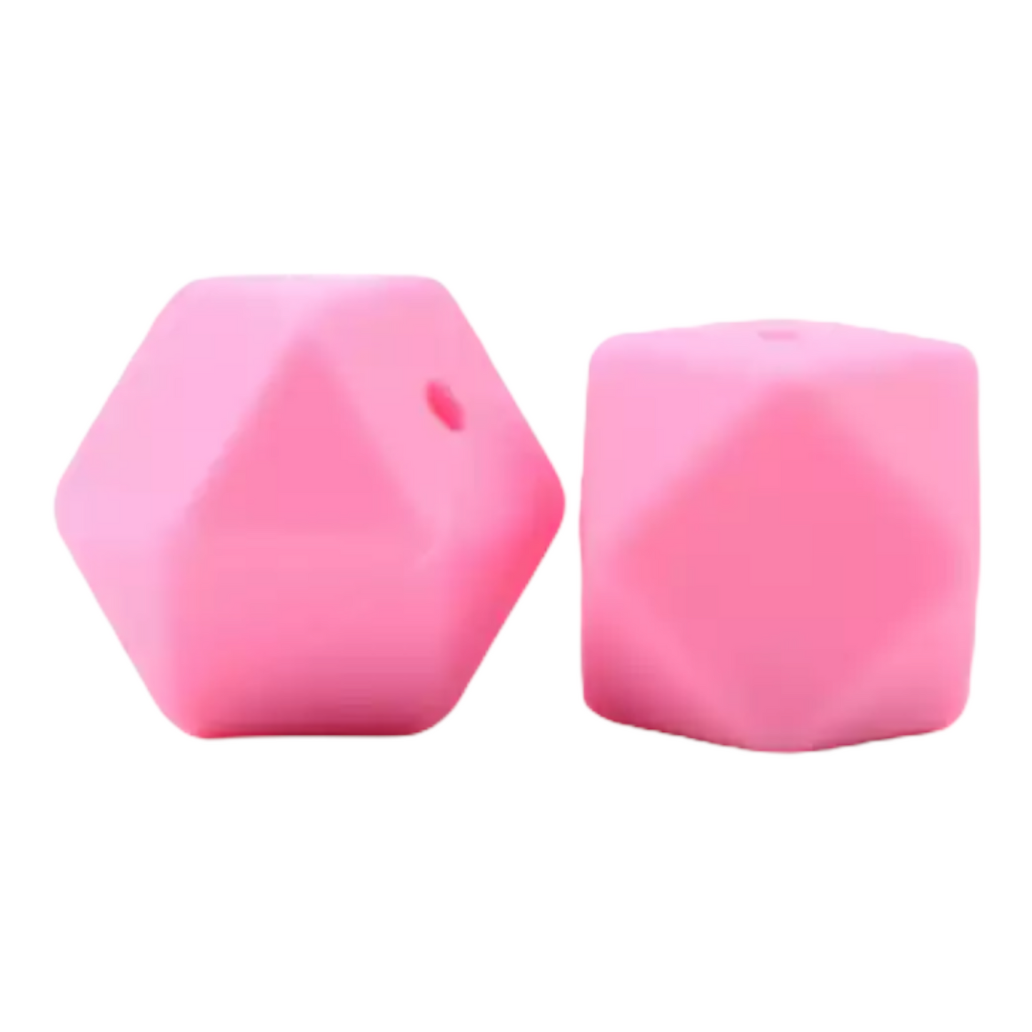 Hexagon (17mm)-  Silicone  Beads