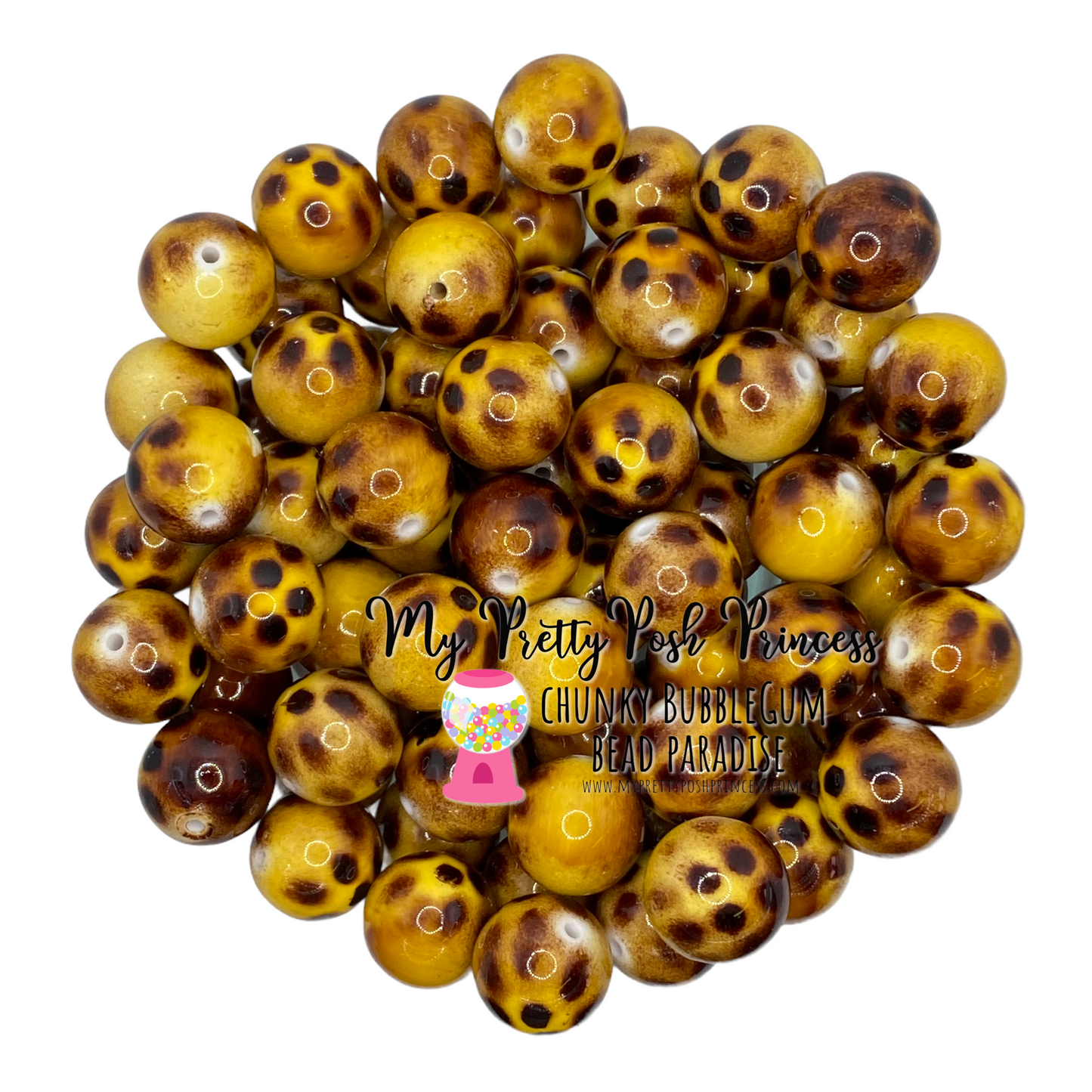 #539 - 20mm Animal Print  Acrylic Beads (1 Count)