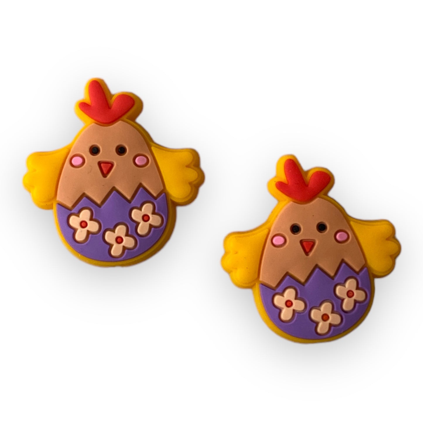 h863 -  “Easter Chick” Silicone Focal Bead (1 Count)