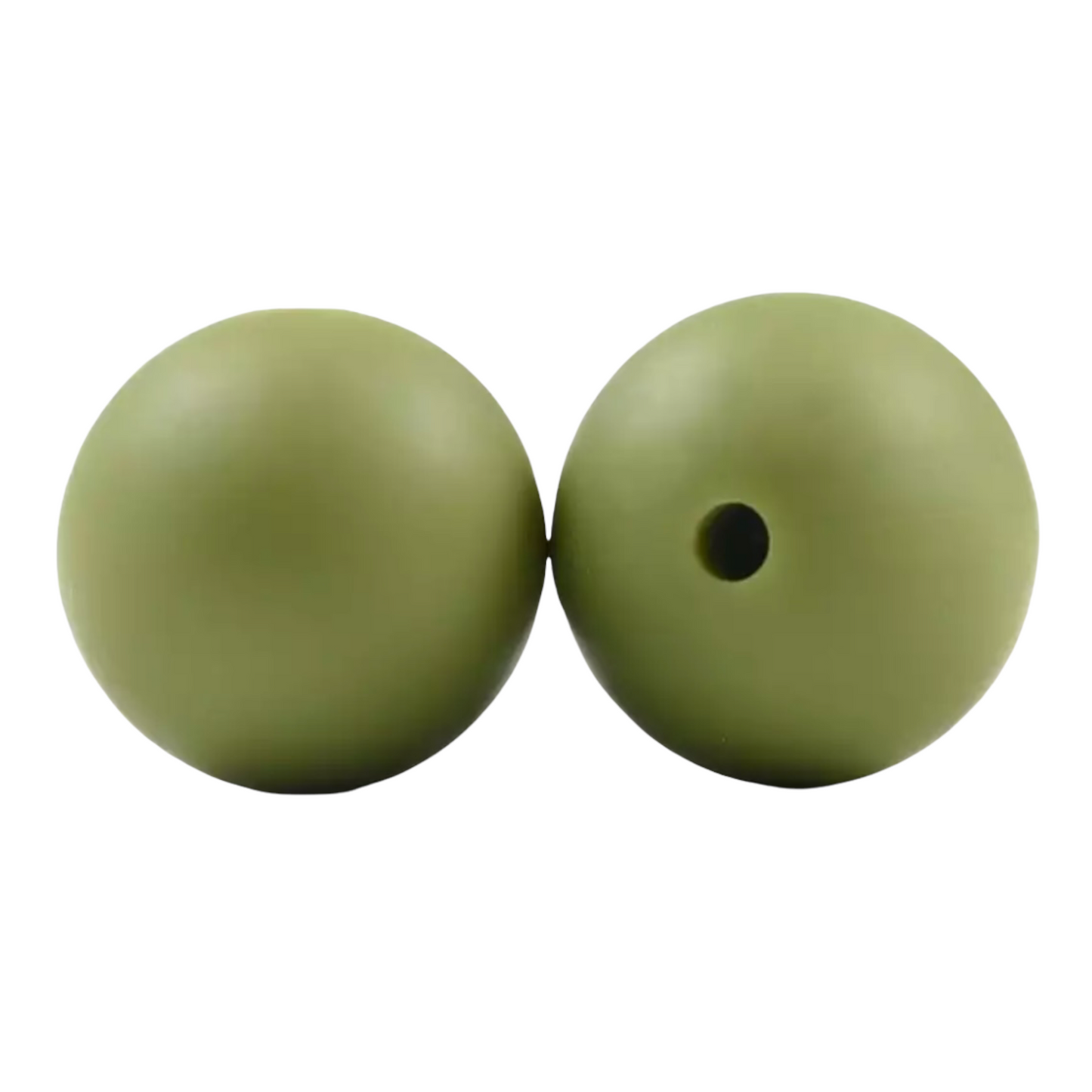 (19mm) "Round" Silicone  Beads