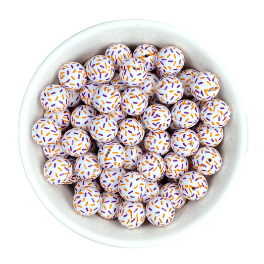 W586- 20mm Halloween Sprinkles Acrylic Beads (1 Count)