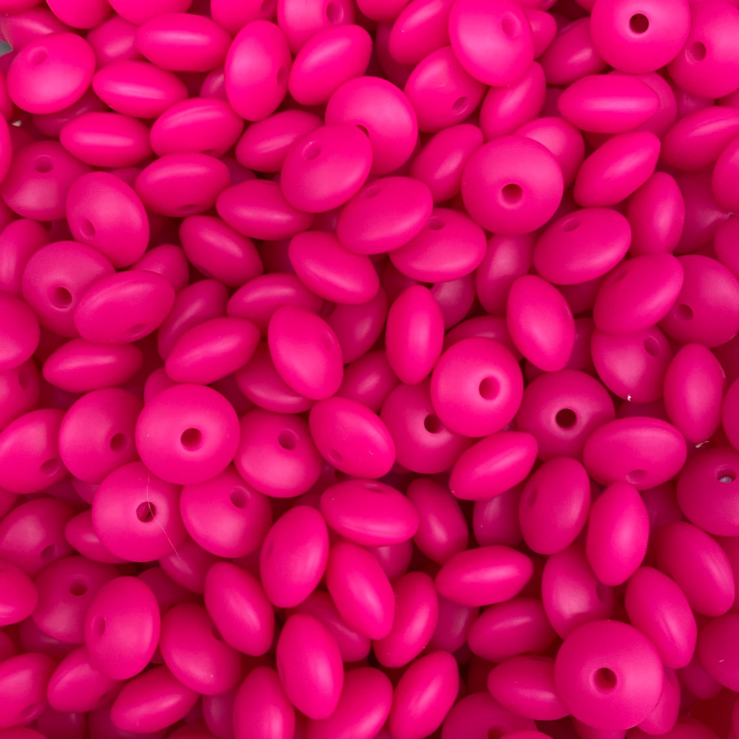 LENTIL- 12mm Silicone  Beads