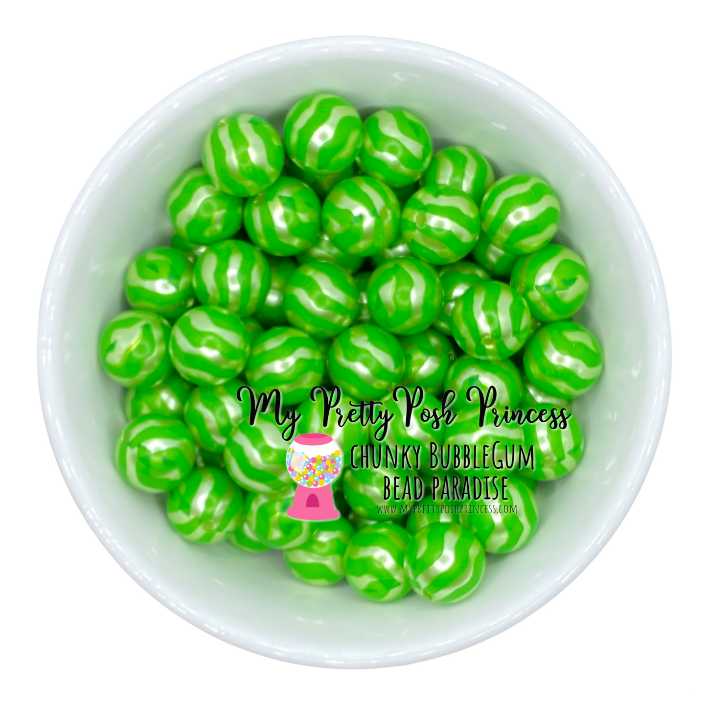 W395- 20mm Watermelon Rind  Pearl