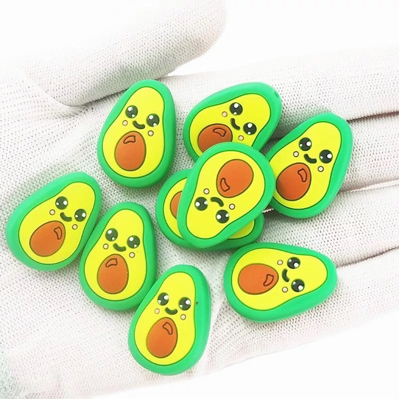 X118- Avocado Silicone (1 Count) Focal Bead