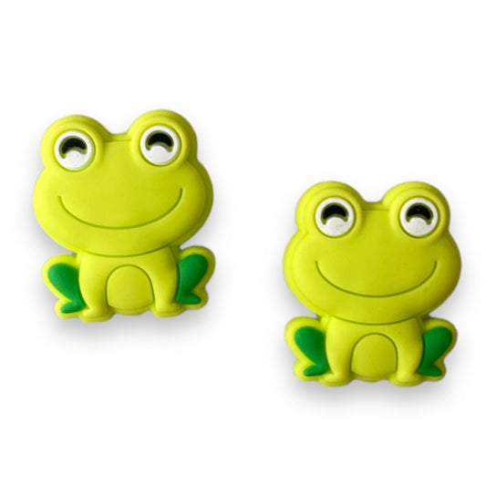 T374- Frog Focal Bead Silicone Focal Beads (1 Count)