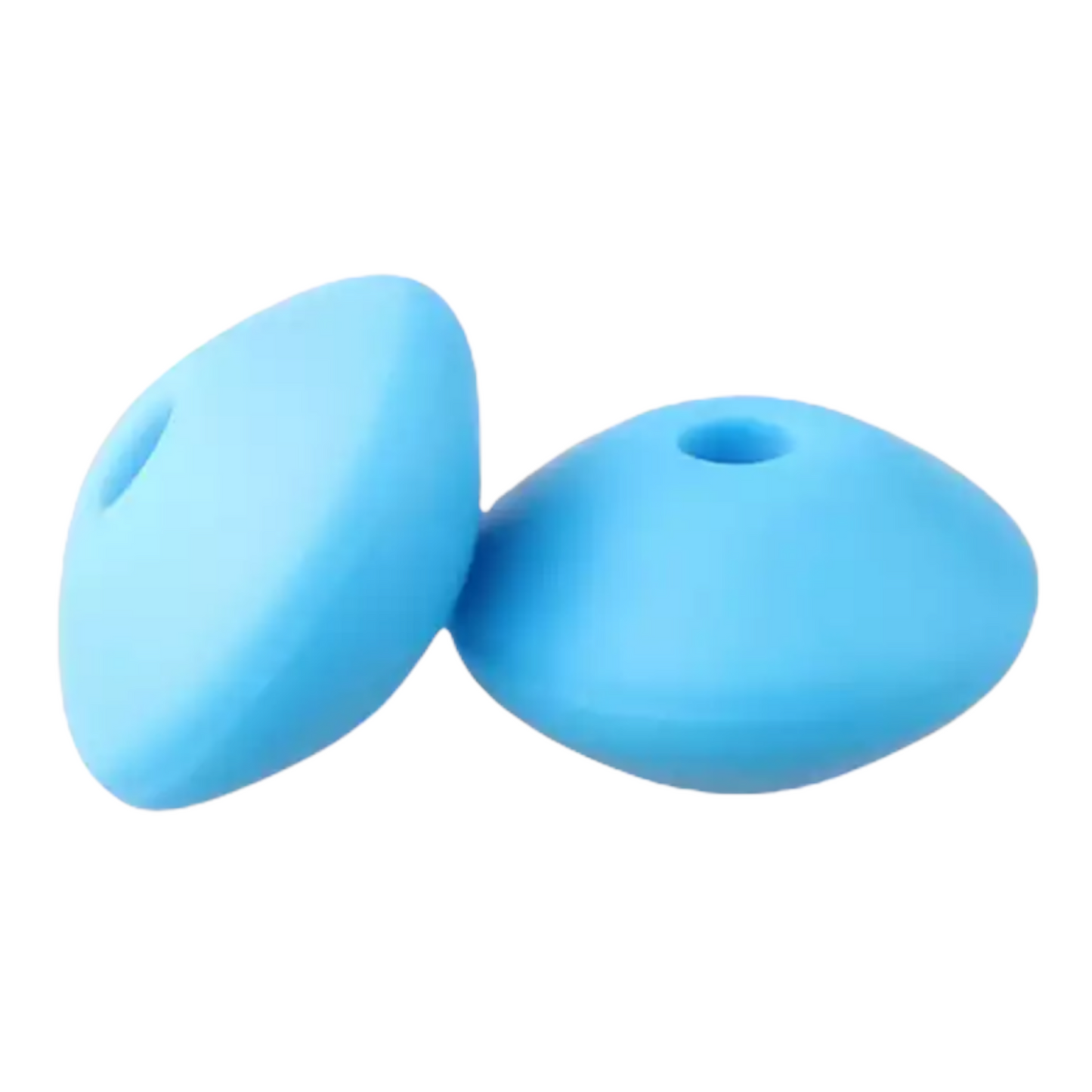 LENTIL- 12mm Silicone  Beads