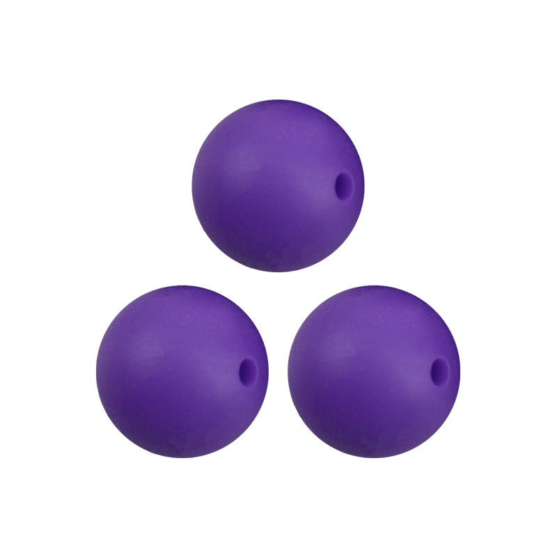 (19mm) "Round" Silicone  Beads