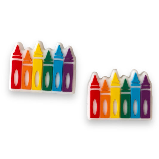 X354 -  “Crayons” Silicone (1 Count) Focal Bead