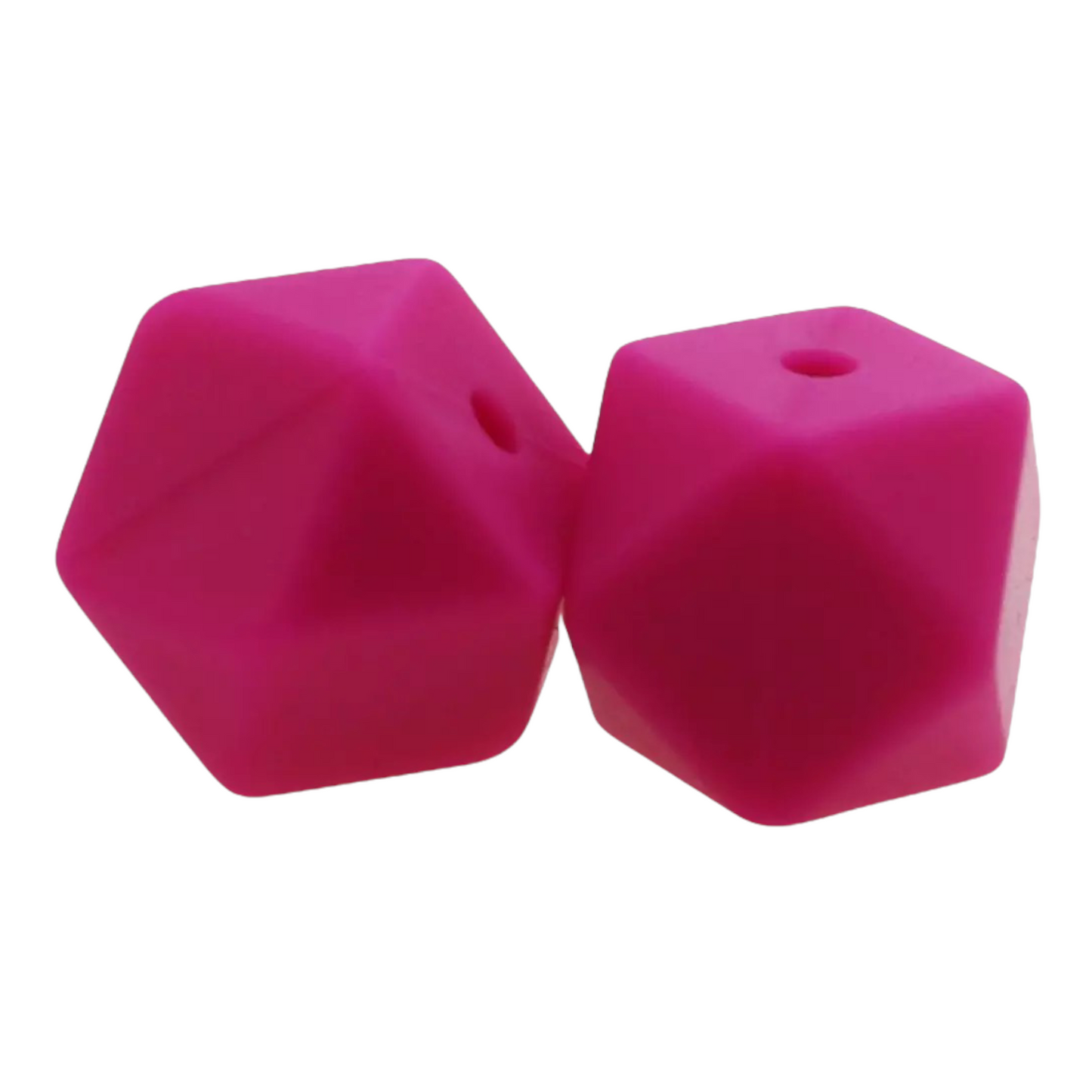 Hexagon-- 14mm-- Silicone  Beads