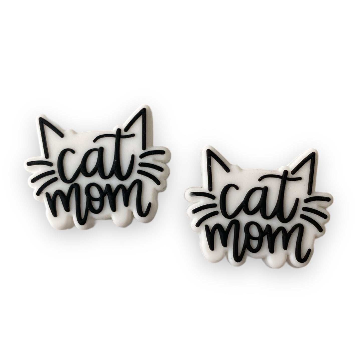 X284 -  “Cat Mom” Silicone (1 Count) Focal Bead