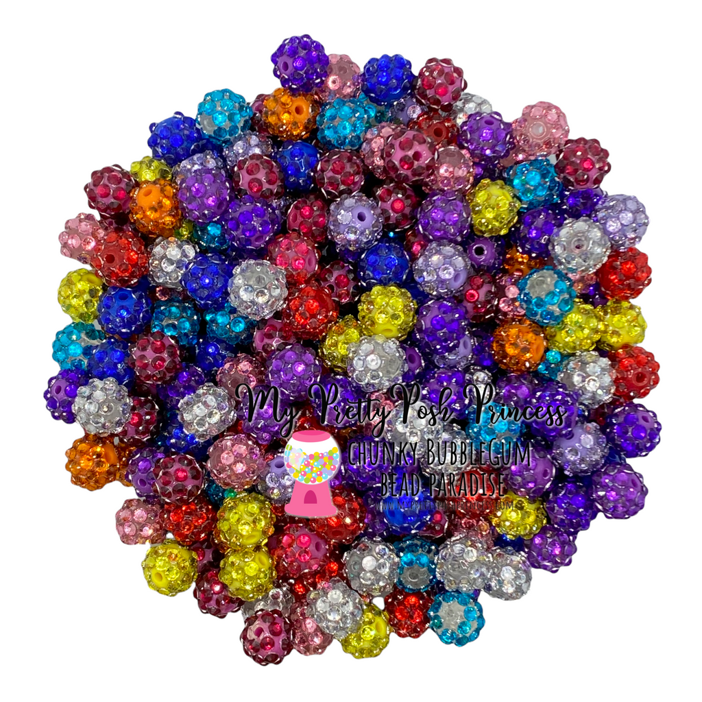 5) Glittered Light Purple 12mm Silicone Beads – LBL Creations