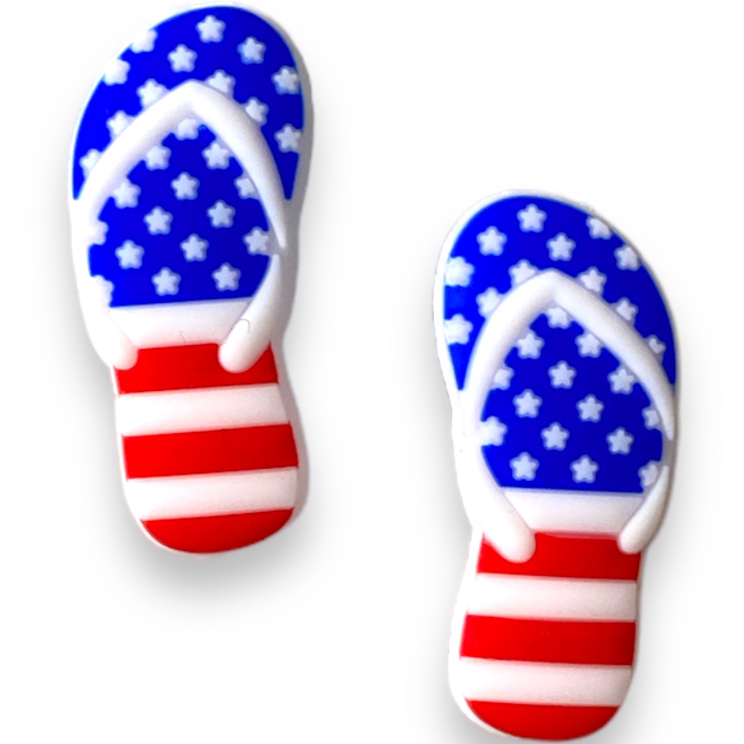 h880 - USA Flip Flop  Silicone Beads