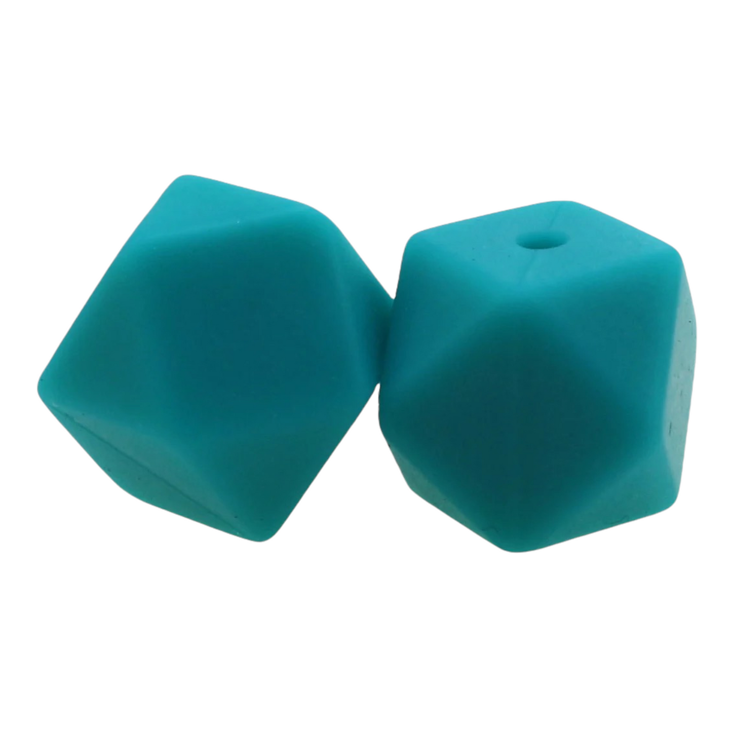 Hexagon (17mm)-  Silicone  Beads