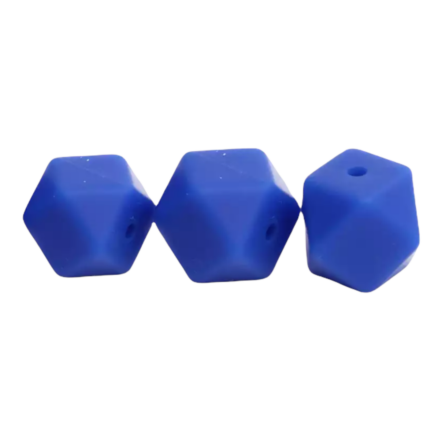 Hexagon-- 14mm-- Silicone  Beads