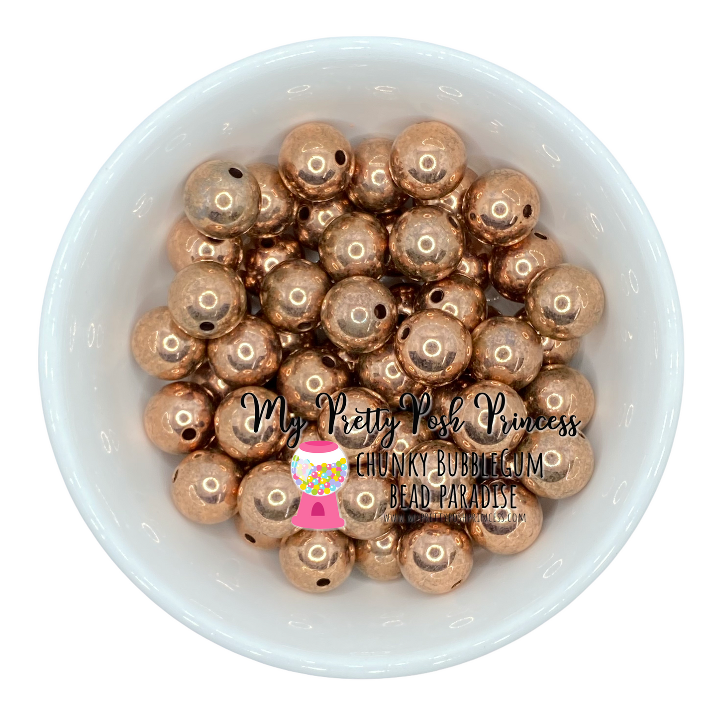 #574 - 20mm Brown UV  Acrylic Beads (1 Count)