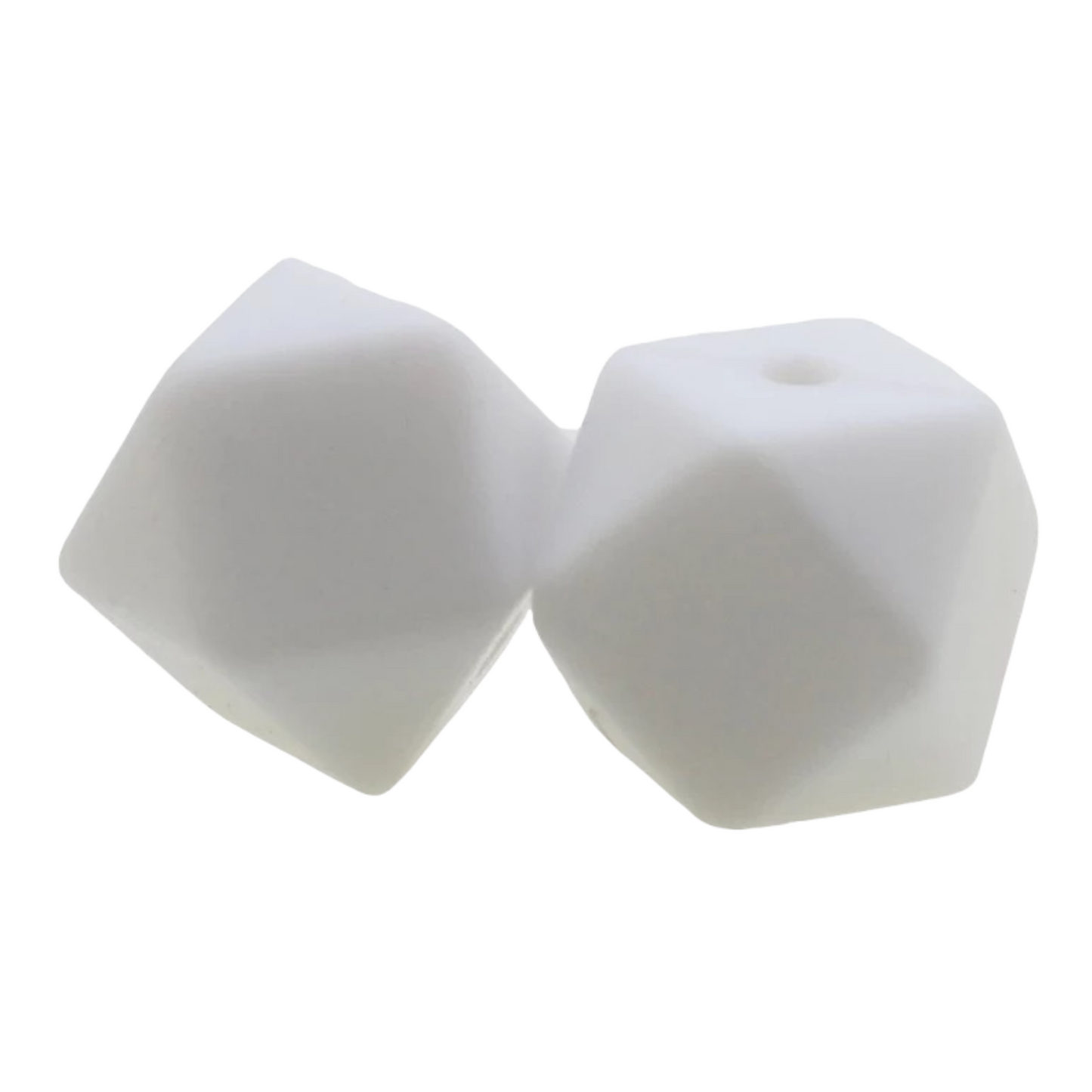 Hexagon (17mm)-  Silicone  Beads