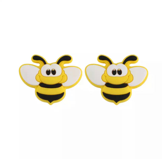 T377 - Bee Bead Silicone Focal Beads (1 Count)