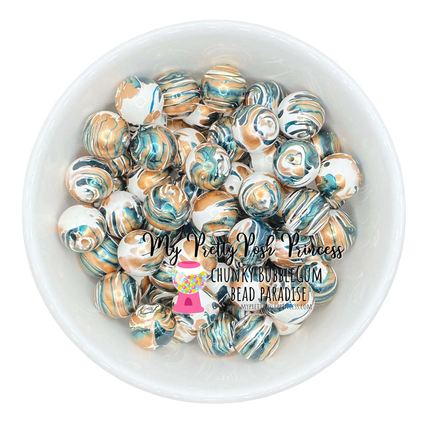 W406- 20mm Camouflage Swirl  Pearl