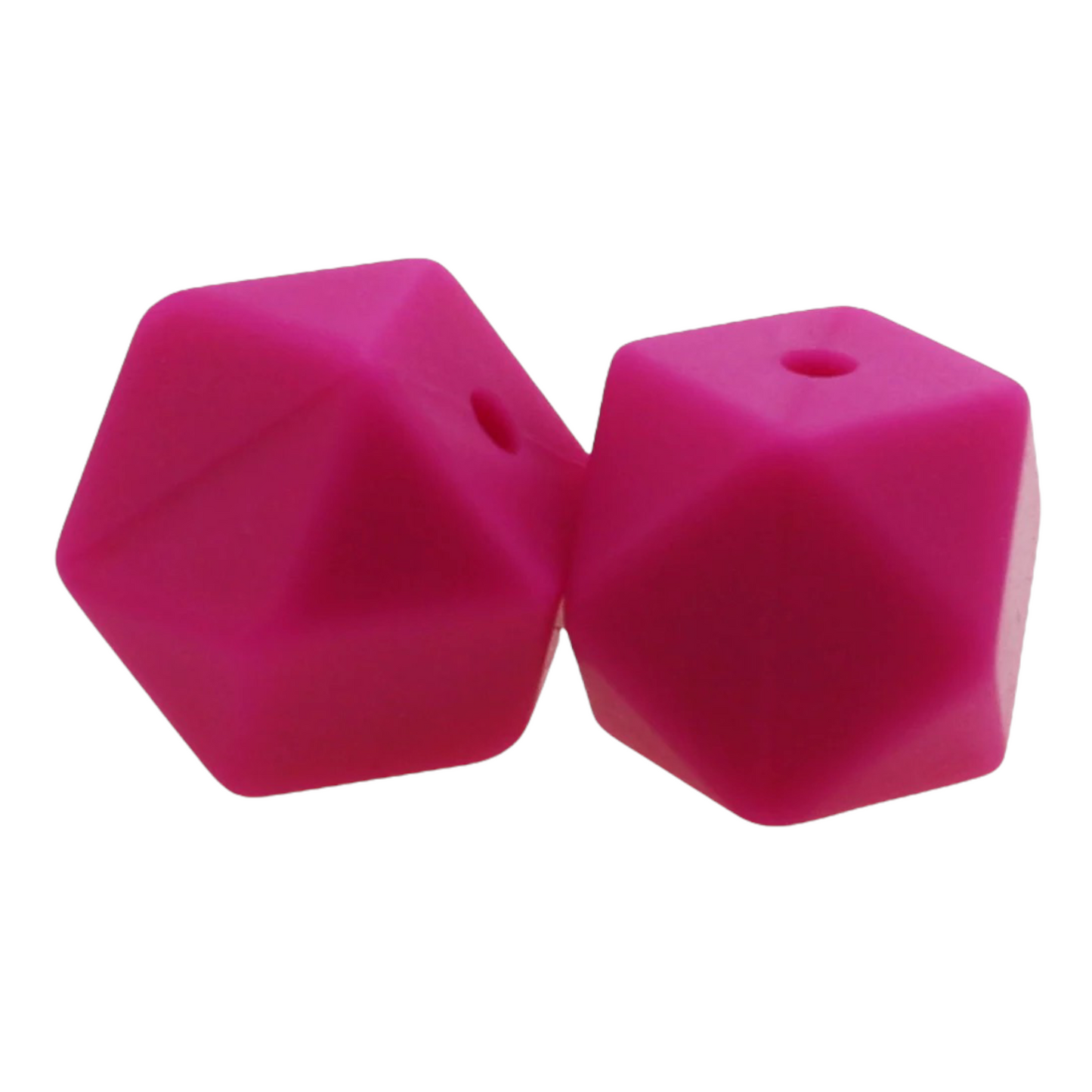 Hexagon (17mm)-  Silicone  Beads