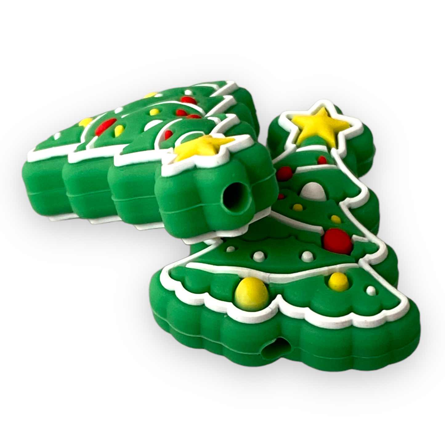 X168 - Christmas Tree With Star On Top  Focal (1 Count) Bead