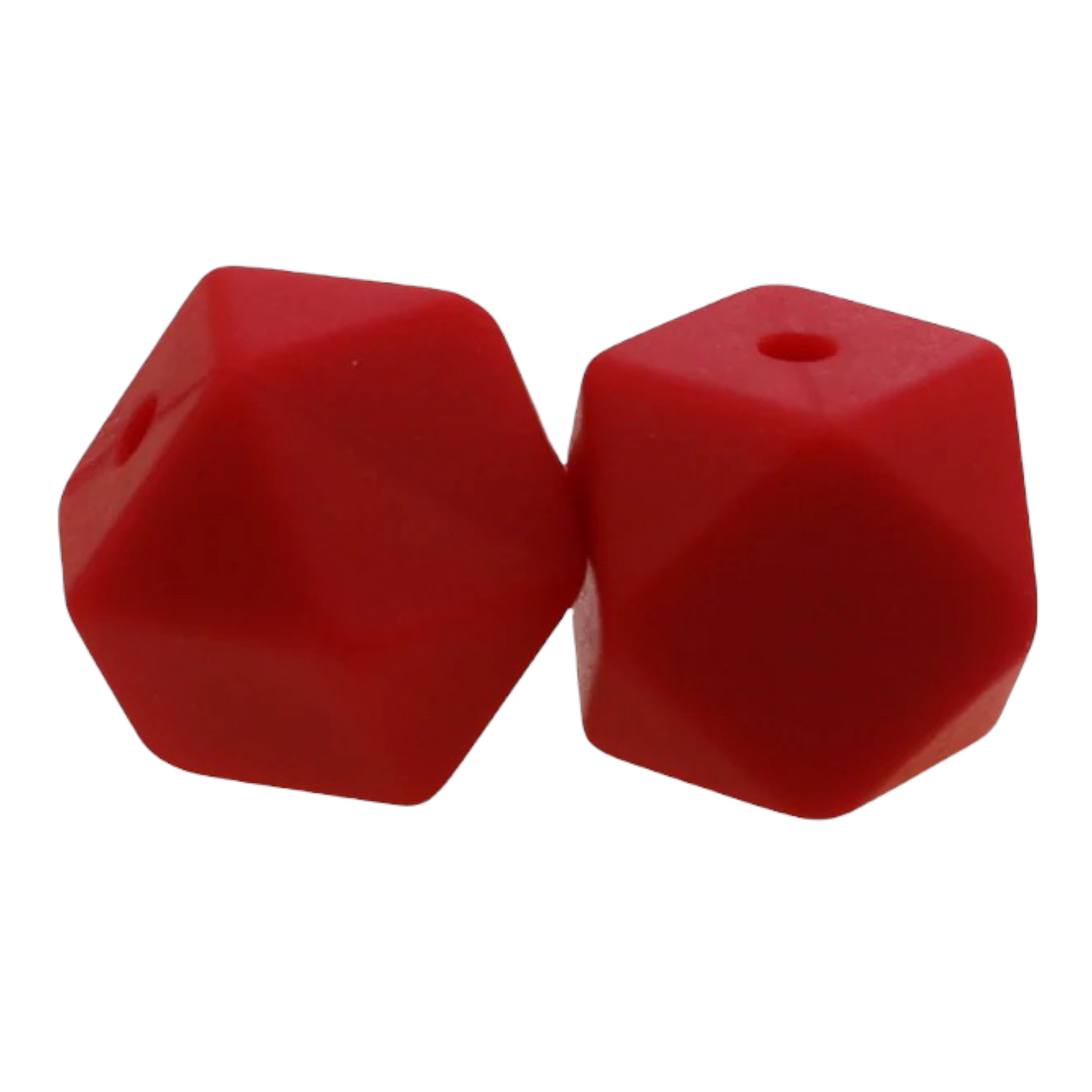 Hexagon-- 14mm-- Silicone  Beads