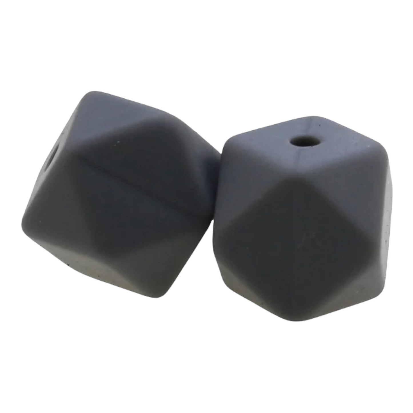 Hexagon (17mm)-  Silicone  Beads