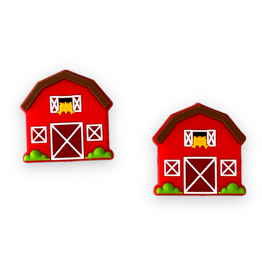 X446 - Barn  Silicone Focal (1 Count) Bead