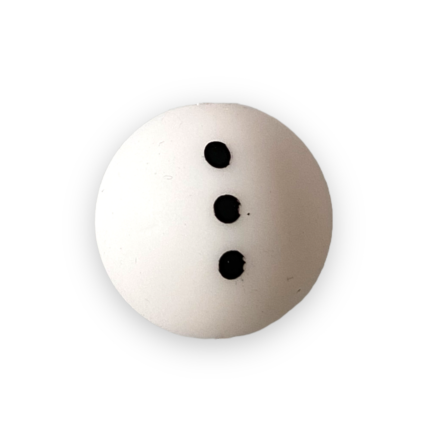 15mm Build A Snowman Silicone Beads