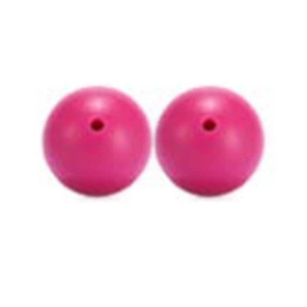 (19mm) "Round" Silicone  Beads