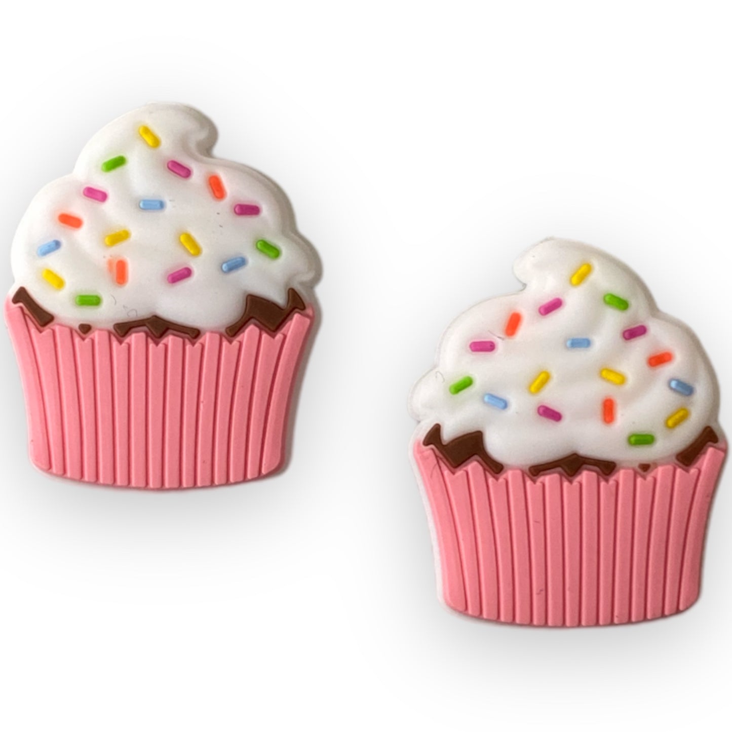 X115-  “Pink Cupcakes ” Silicone (1 Count) Focal Bead