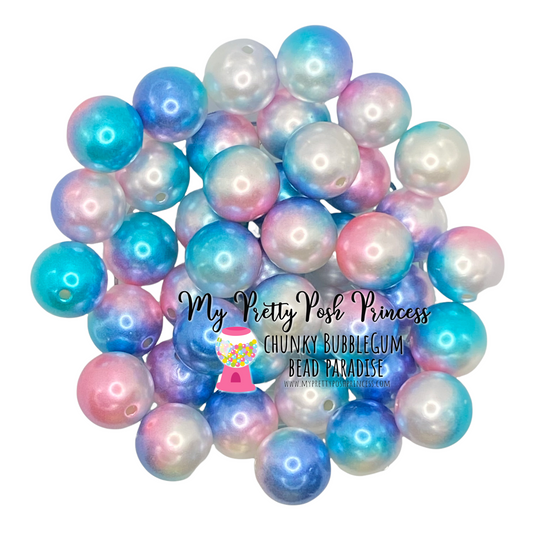 # 8 - 12mm “Unicorn” Ombre  Acrylic  Pearls (20 Count)